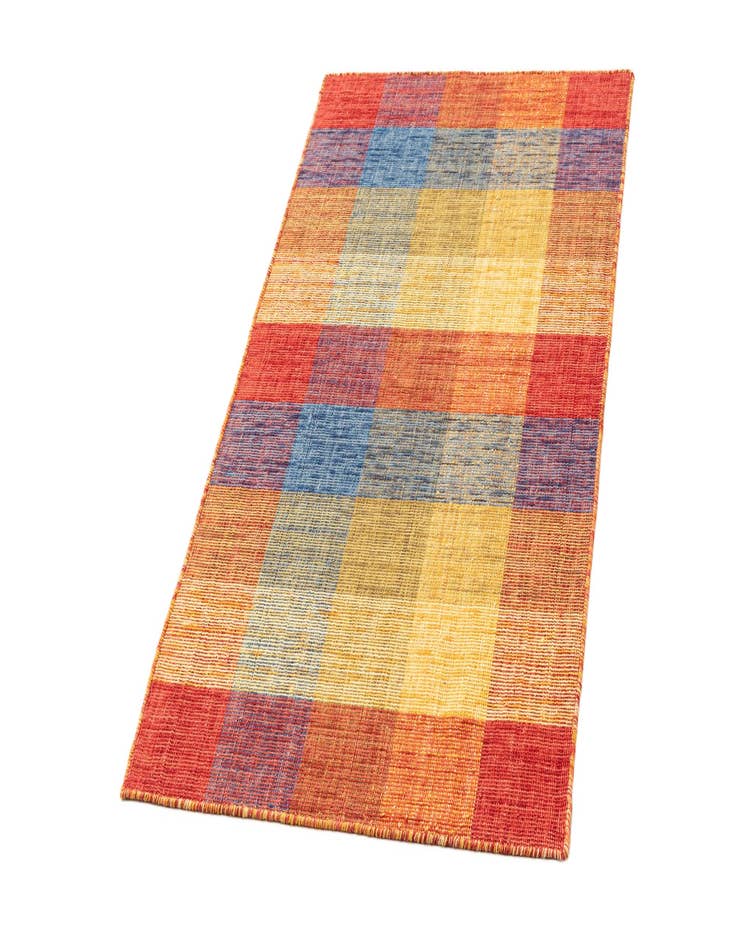 Detail image of  2' 6 x 4' 8  Hand Knotted Gabbeh Wool Rug