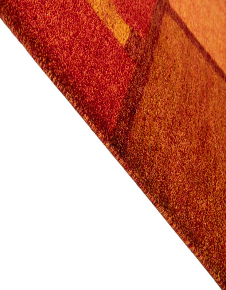 Detail image of  5' 6 x 8'  Hand Knotted Gabbeh Wool Rug