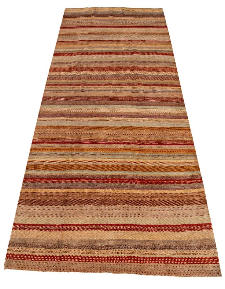 Detail image of  6' 6 x 8' 10  Hand Knotted Gabbeh Wool Rug