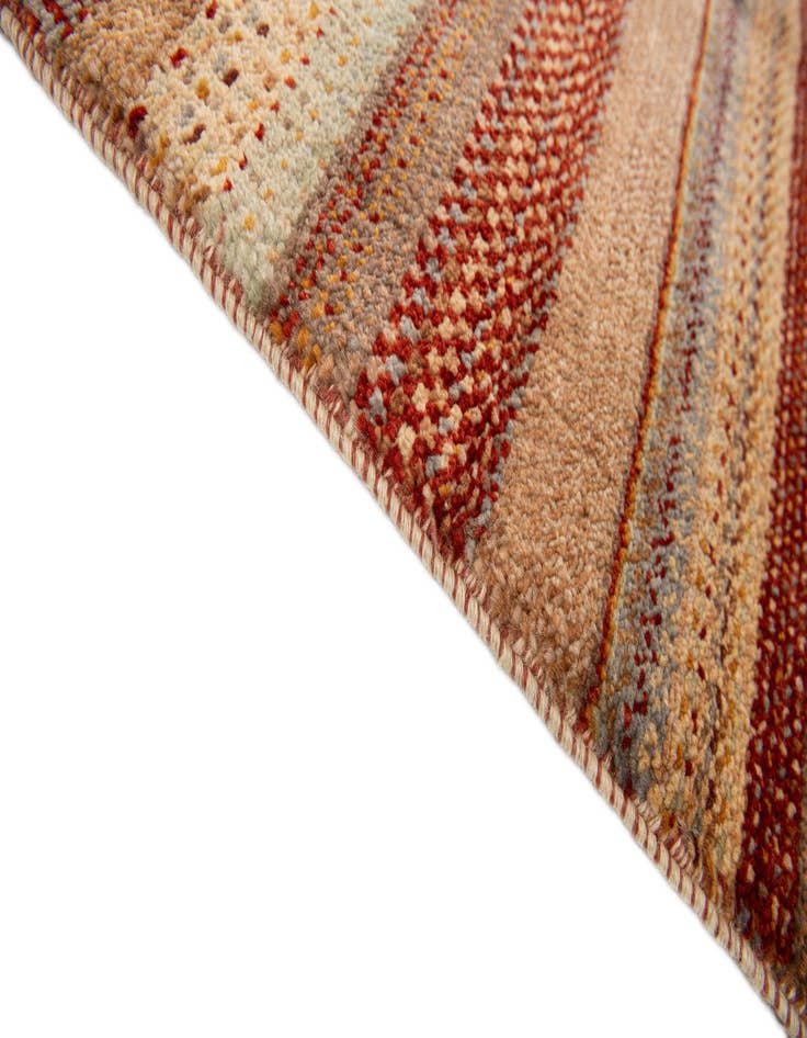 Detail image of  6' 6 x 8' 10  Hand Knotted Gabbeh Wool Rug