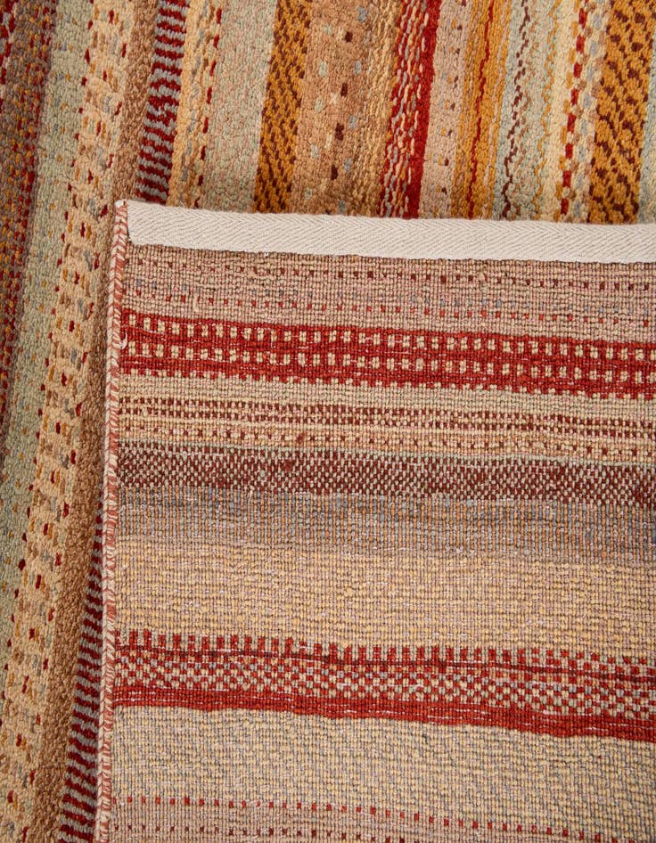 Detail image of  6' 6 x 8' 10  Hand Knotted Gabbeh Wool Rug