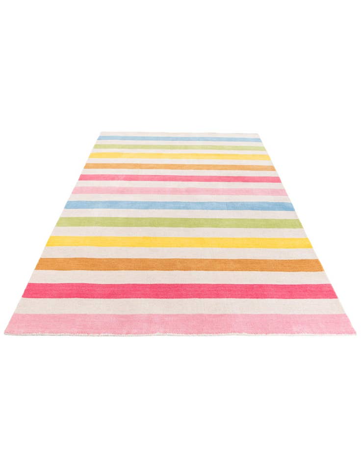 Detail image of  5' 2 x 8'  Hand Knotted Gabbeh Wool Rug