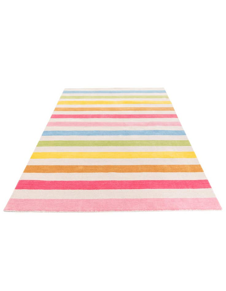 Detail image of  5' 2 x 8'  Hand Knotted Gabbeh Wool Rug