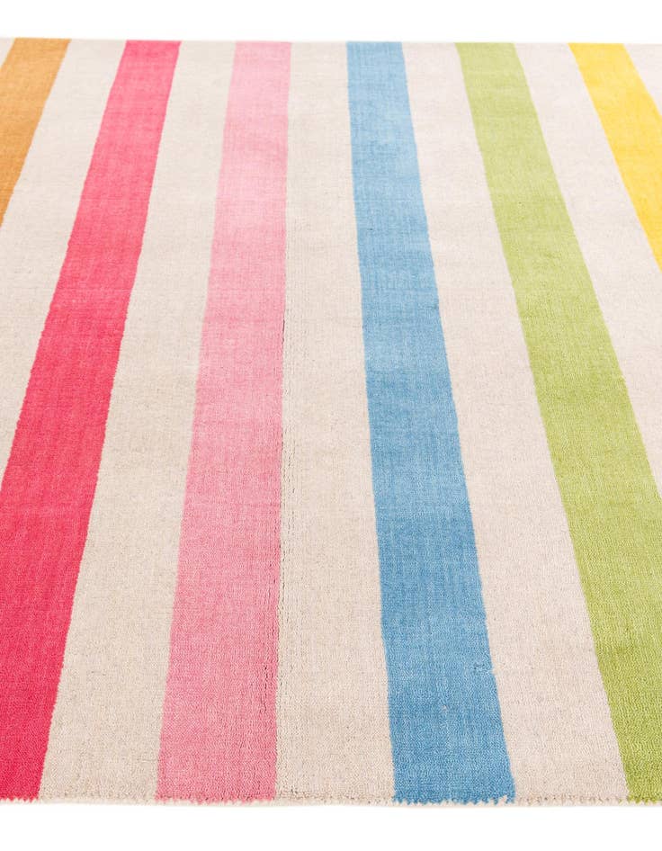 Detail image of  5' 2 x 8'  Hand Knotted Gabbeh Wool Rug