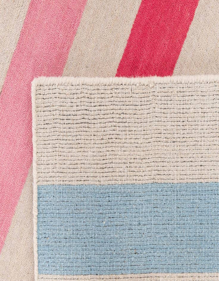 Detail image of  5' 2 x 8'  Hand Knotted Gabbeh Wool Rug