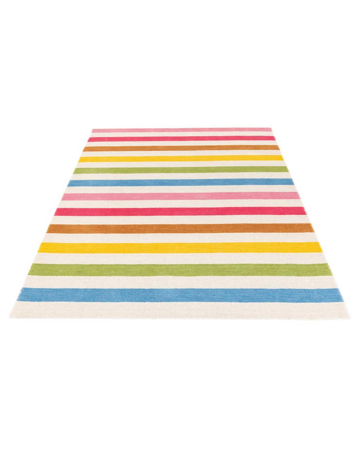 Detail image of  4' 2 x 6' 1  Hand Knotted Gabbeh Wool Rug