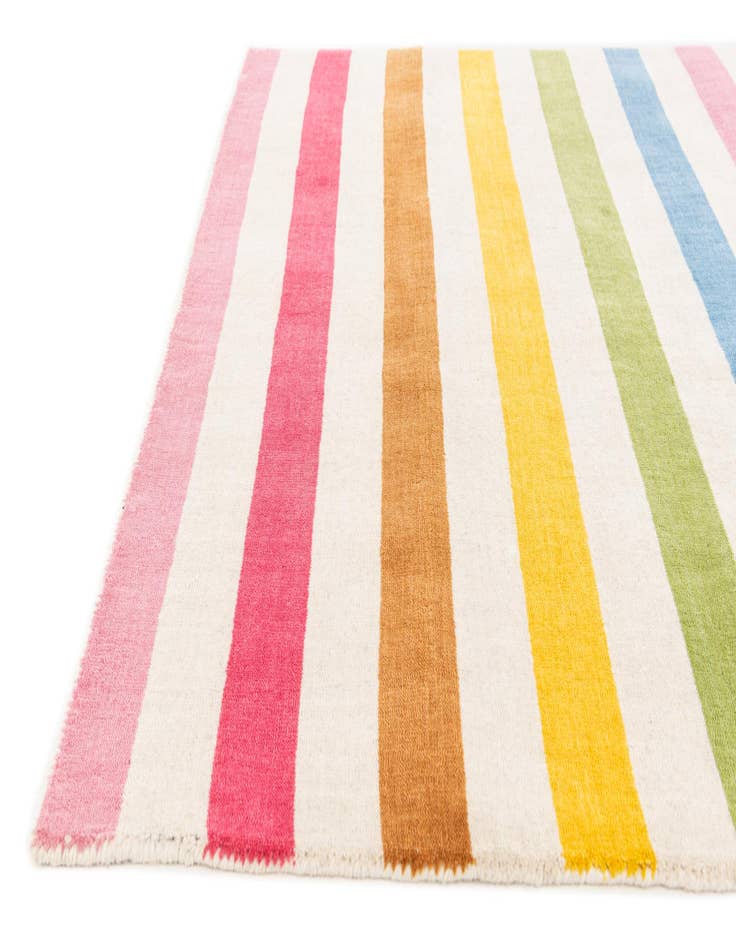 Detail image of  4' 2 x 6' 1  Hand Knotted Gabbeh Wool Rug