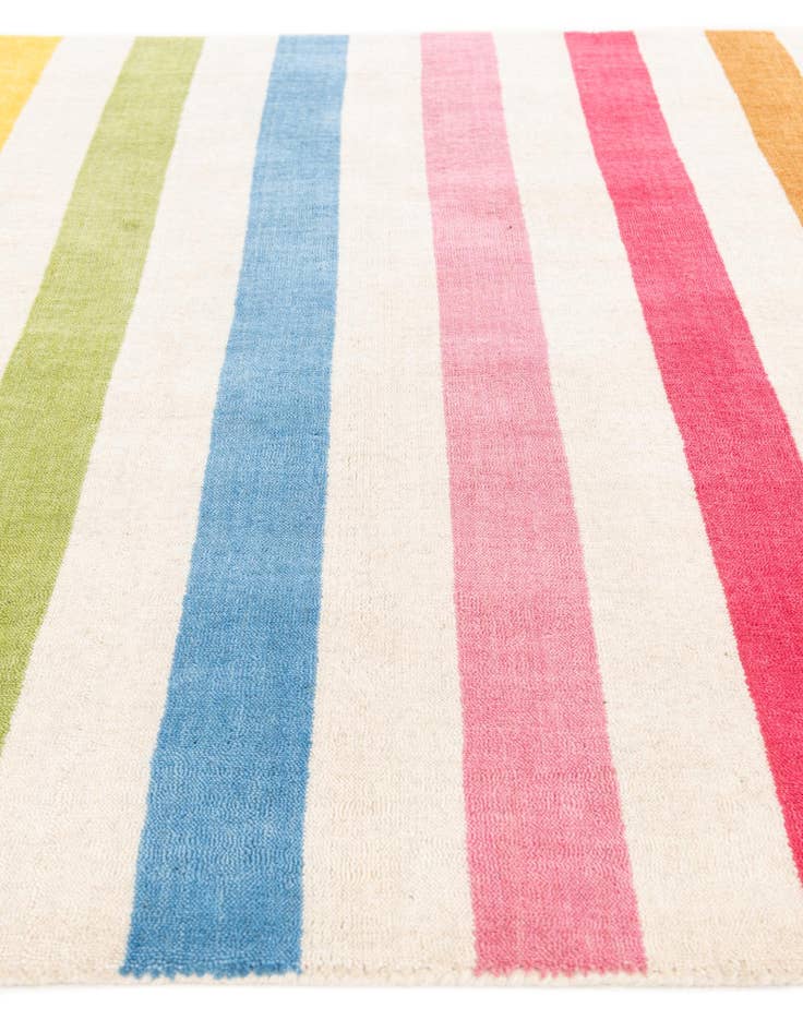 Detail image of  4' 2 x 6' 1  Hand Knotted Gabbeh Wool Rug