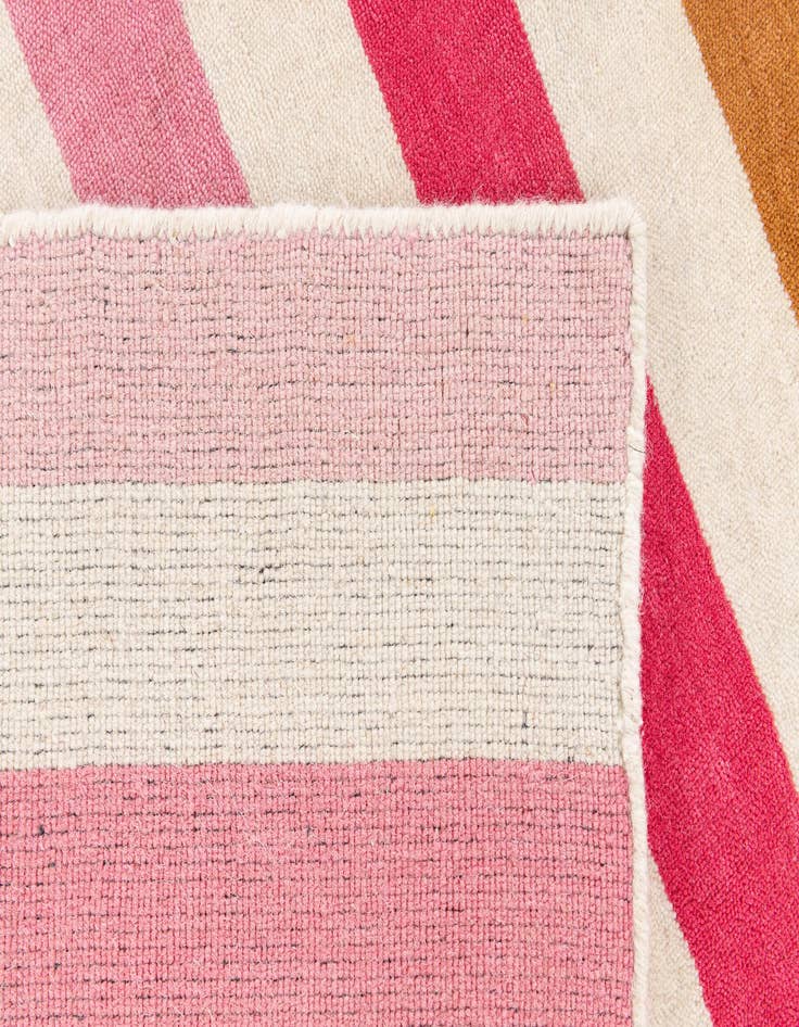 Detail image of  4' 2 x 6' 1  Hand Knotted Gabbeh Wool Rug