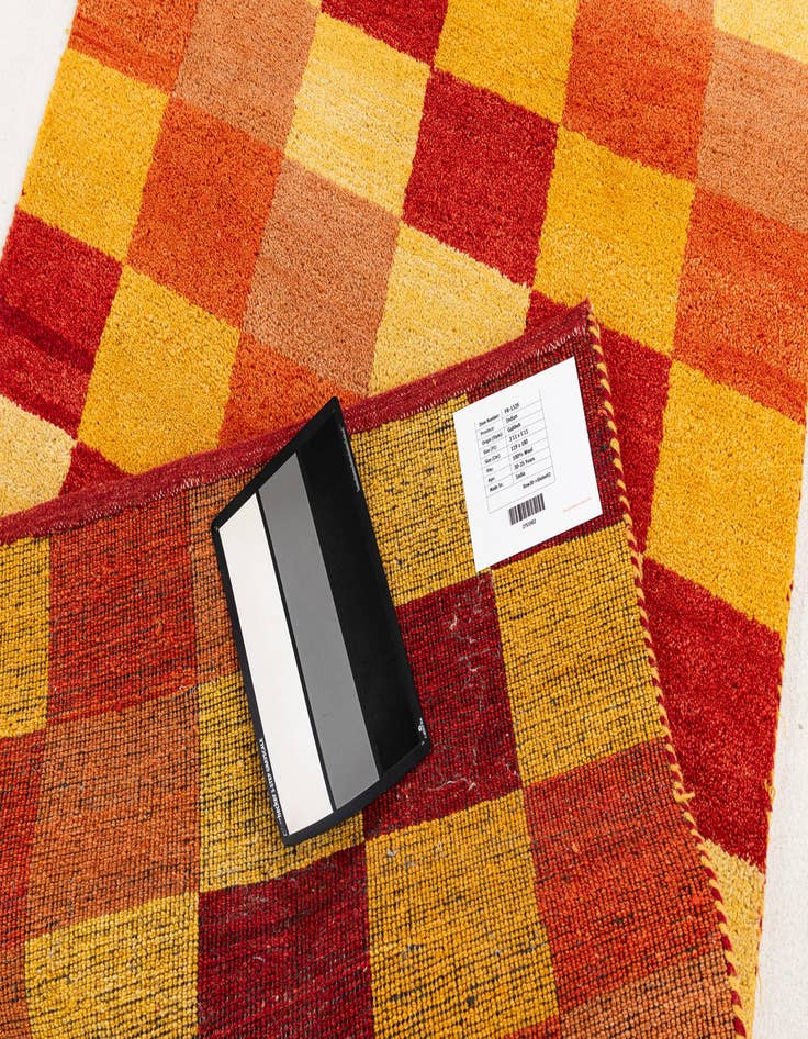 Detail image of  3' 11 x 5' 11  Hand Knotted Gabbeh Wool Rug