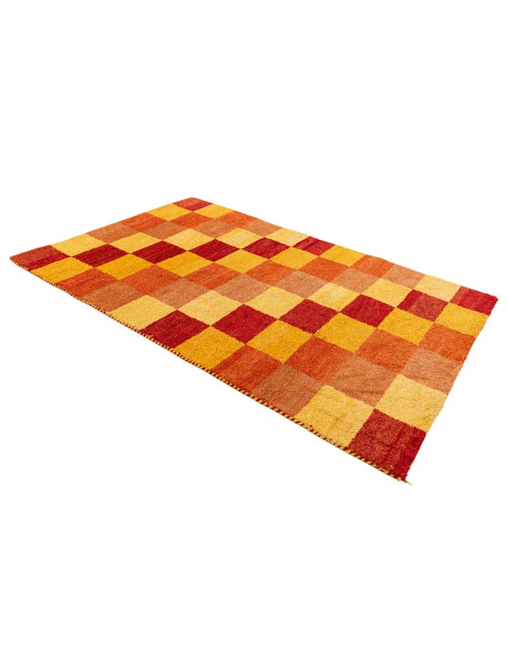 Detail image of  3' 11 x 5' 11  Hand Knotted Gabbeh Wool Rug