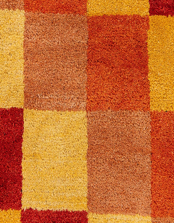 Detail image of  3' 11 x 5' 11  Hand Knotted Gabbeh Wool Rug