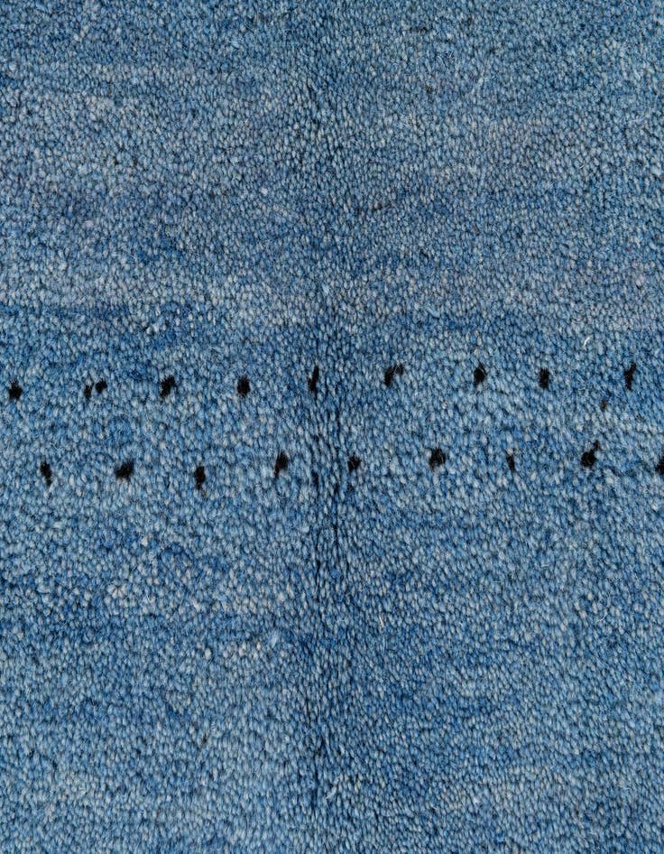 Detail image of  4' 6 x 6' 8  Hand Knotted Gabbeh Wool Rug