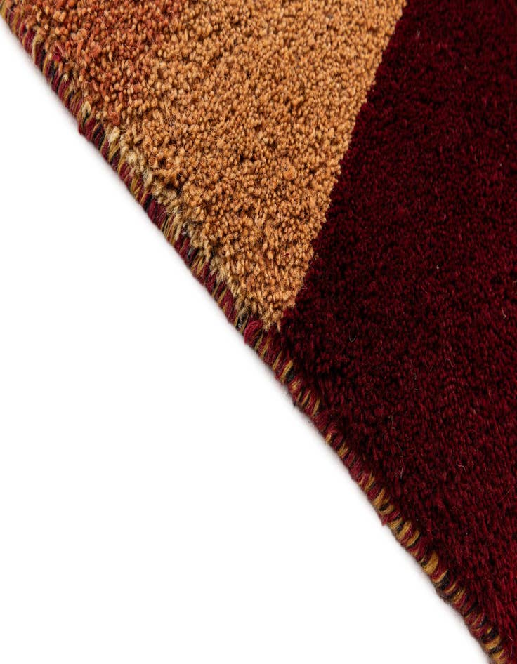 Detail image of  4' 1 x 5' 11  Hand Knotted Gabbeh Wool Rug