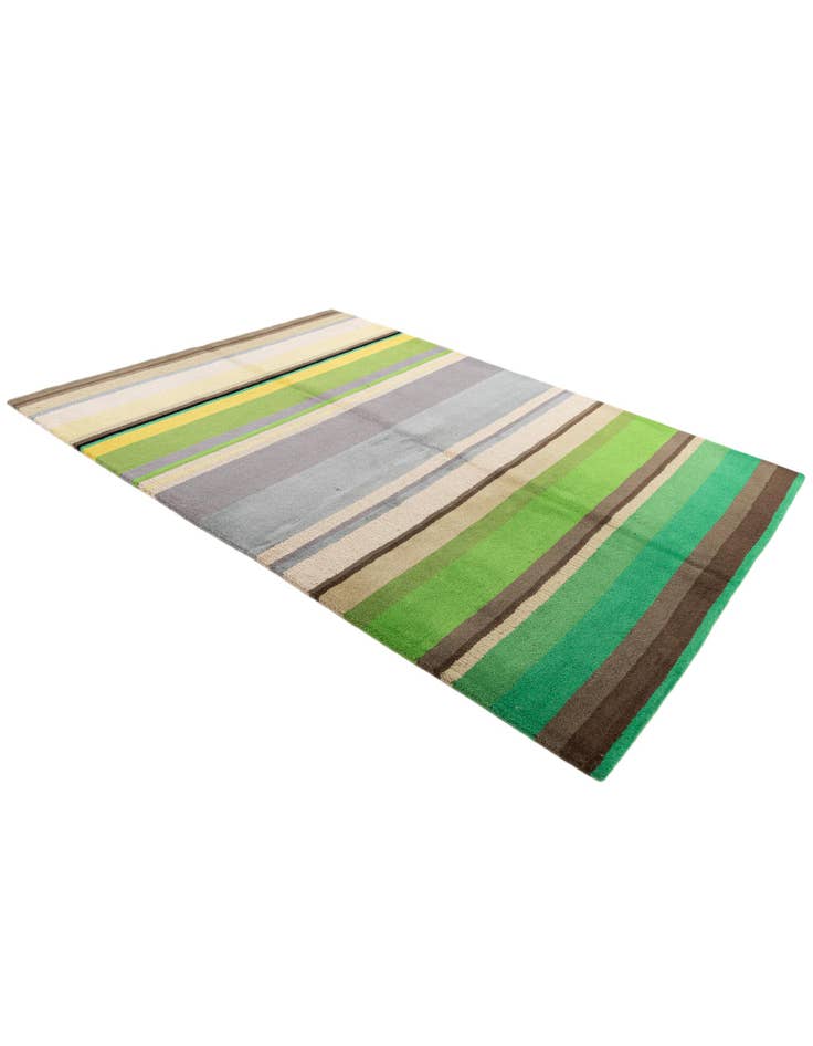 Detail image of  5' 7 x 7' 9  Hand Knotted Gabbeh Wool Rug