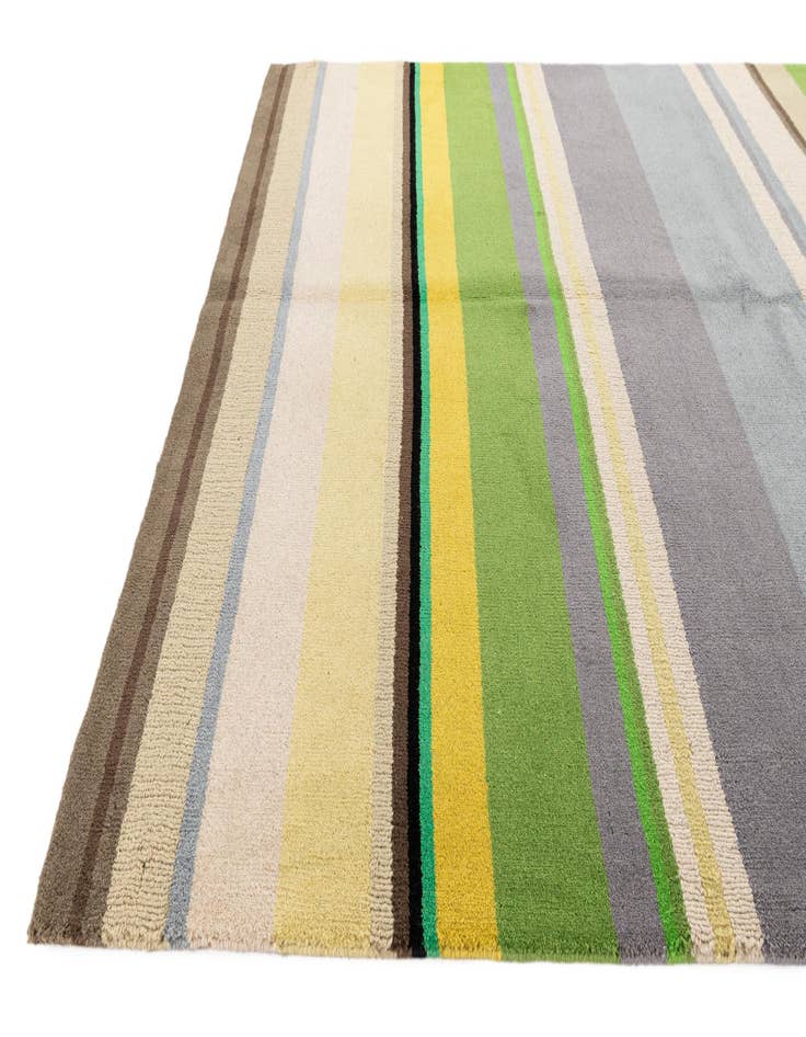 Detail image of  5' 7 x 7' 9  Hand Knotted Gabbeh Wool Rug