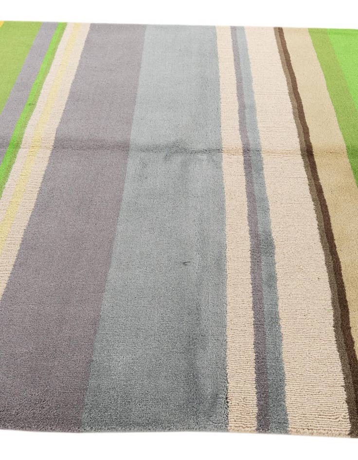 Detail image of  5' 7 x 7' 9  Hand Knotted Gabbeh Wool Rug