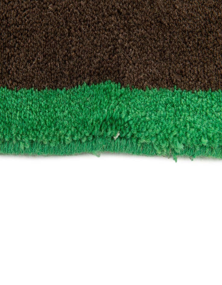 Detail image of  5' 7 x 7' 10  Hand Knotted Gabbeh Wool Rug