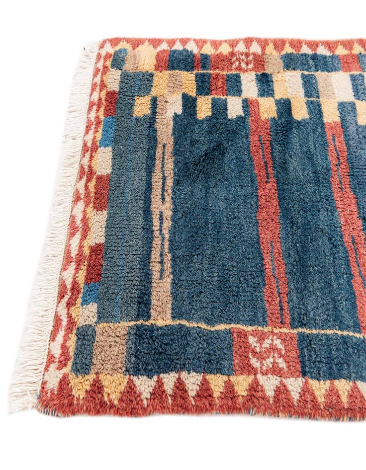 Detail image of  2' 1 x 3' 2  Hand Knotted Gabbeh Wool Rug