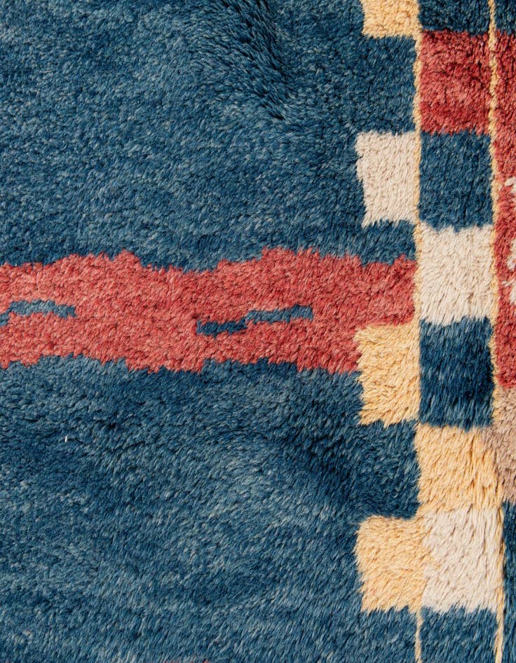 Detail image of  2' 1 x 3' 2  Hand Knotted Gabbeh Wool Rug