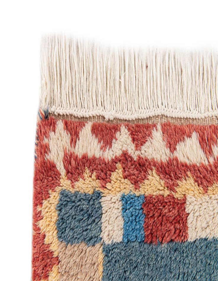 Detail image of  2' 1 x 3' 2  Hand Knotted Gabbeh Wool Rug