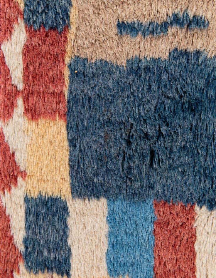 Detail image of  2' 1 x 3' 2  Hand Knotted Gabbeh Wool Rug