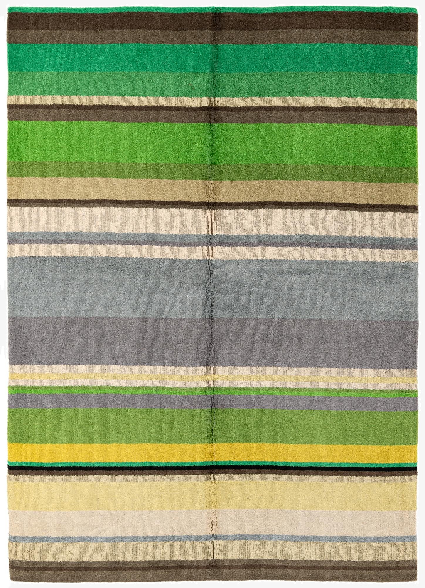  5' 7 x 7' 9  Hand Knotted Gabbeh Wool Rug