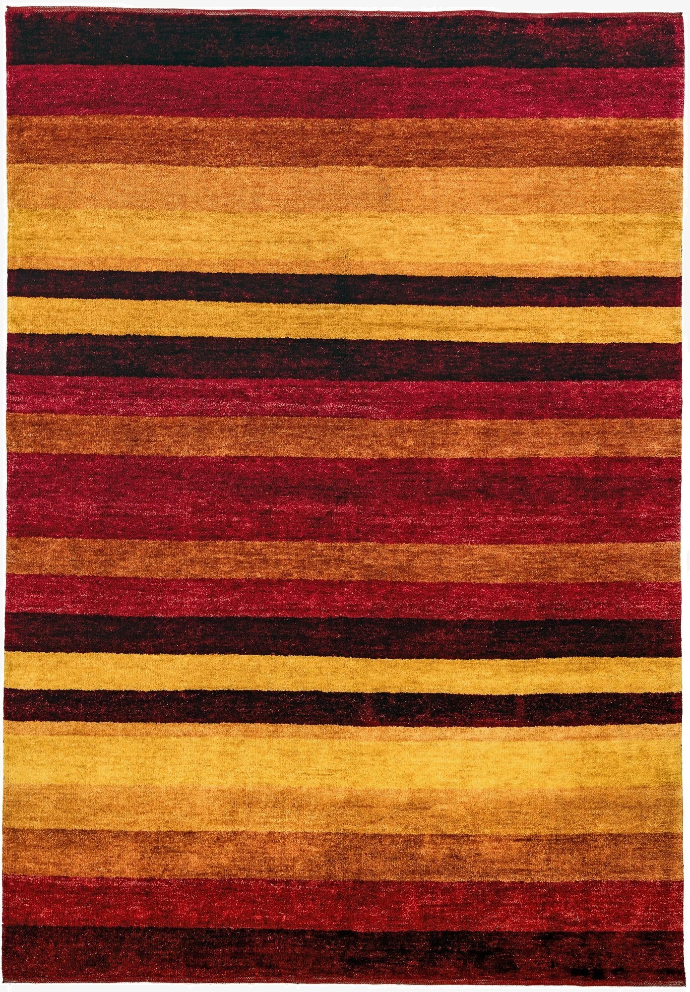  4' 8 x 6' 8  Hand Knotted Gabbeh Wool Rug