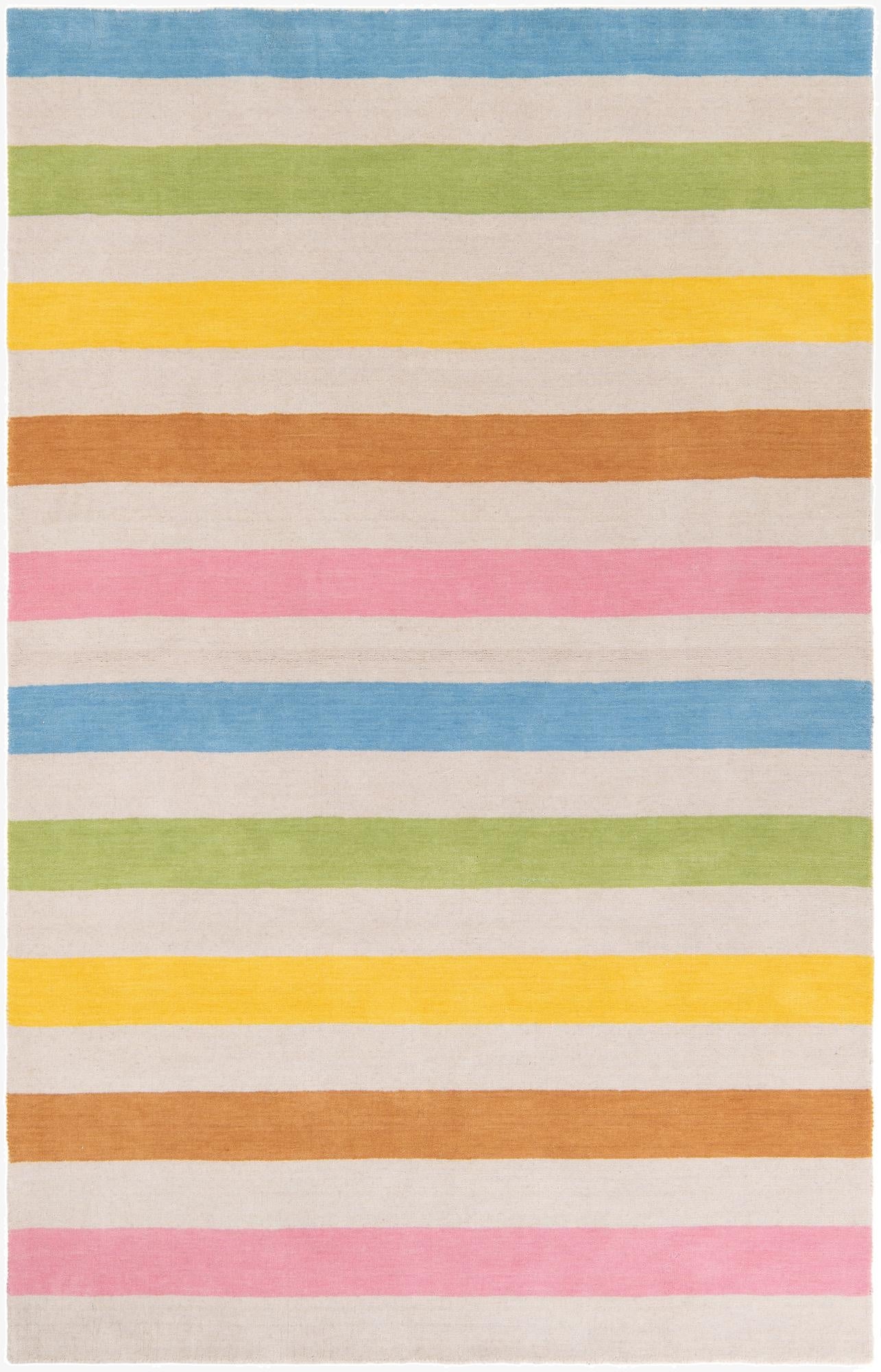  5' 2 x 8'  Hand Knotted Gabbeh Wool Rug