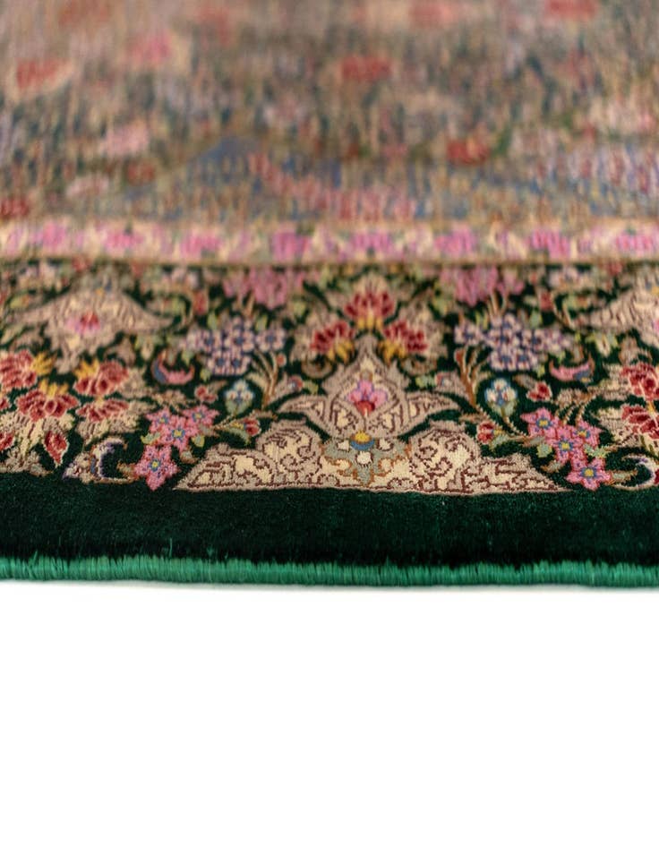 Detail image of  3' 4 x 4' 11 Ghom Silk Rug