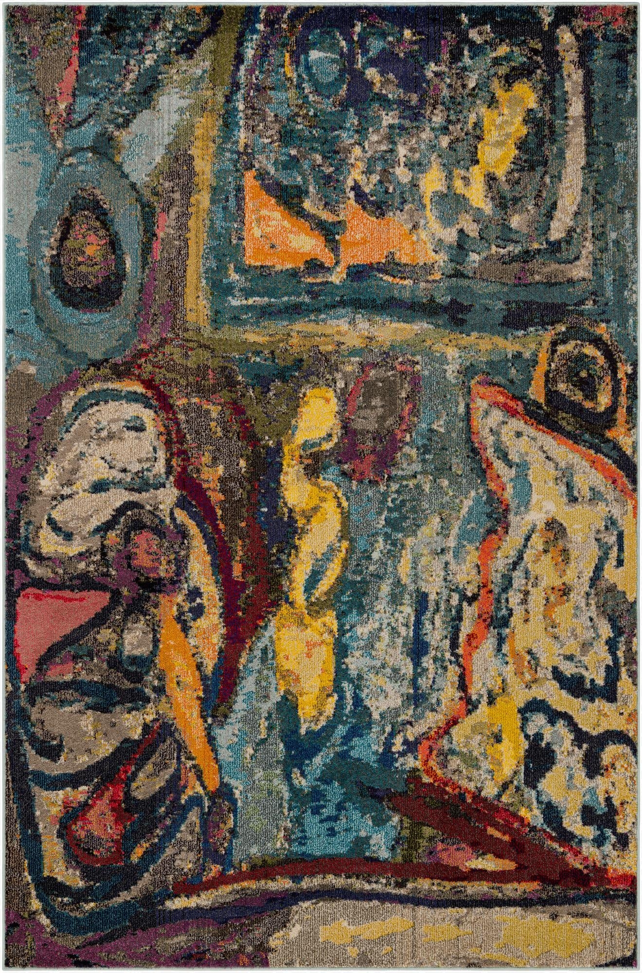  6' x 9'  Washable Haerfest Rug