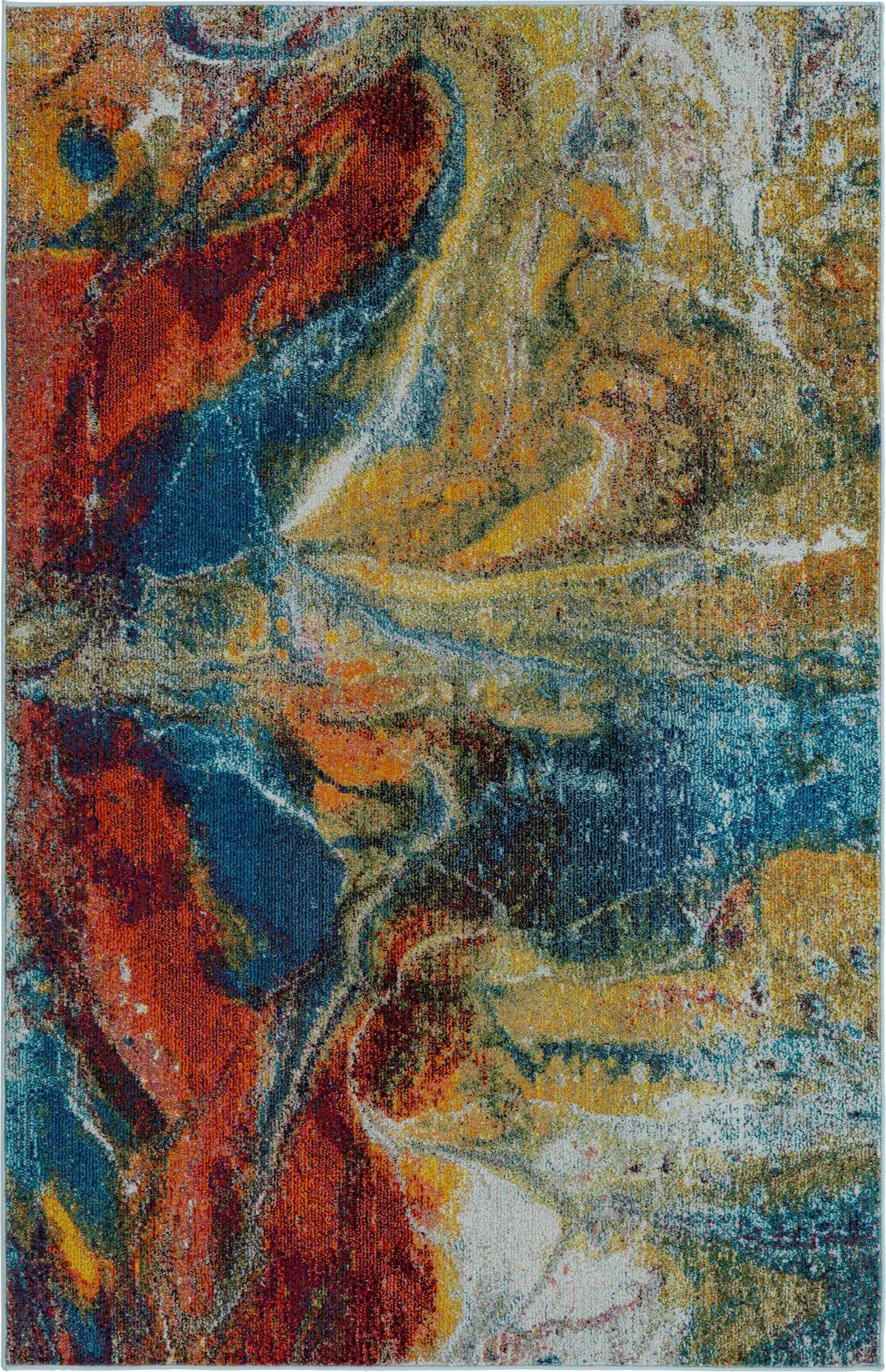  5' 3 x 8'  Washable Haerfest Rug