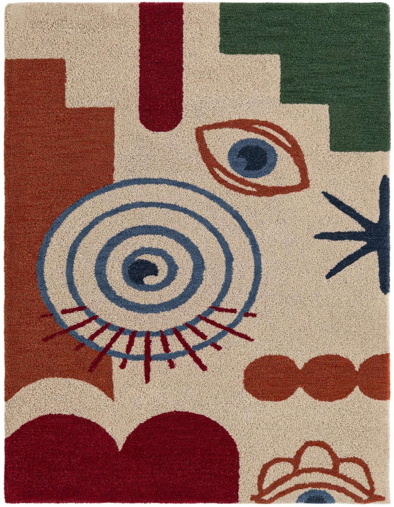 Primary image  4' 1 x 6' 1 Handtufted Wool Rug