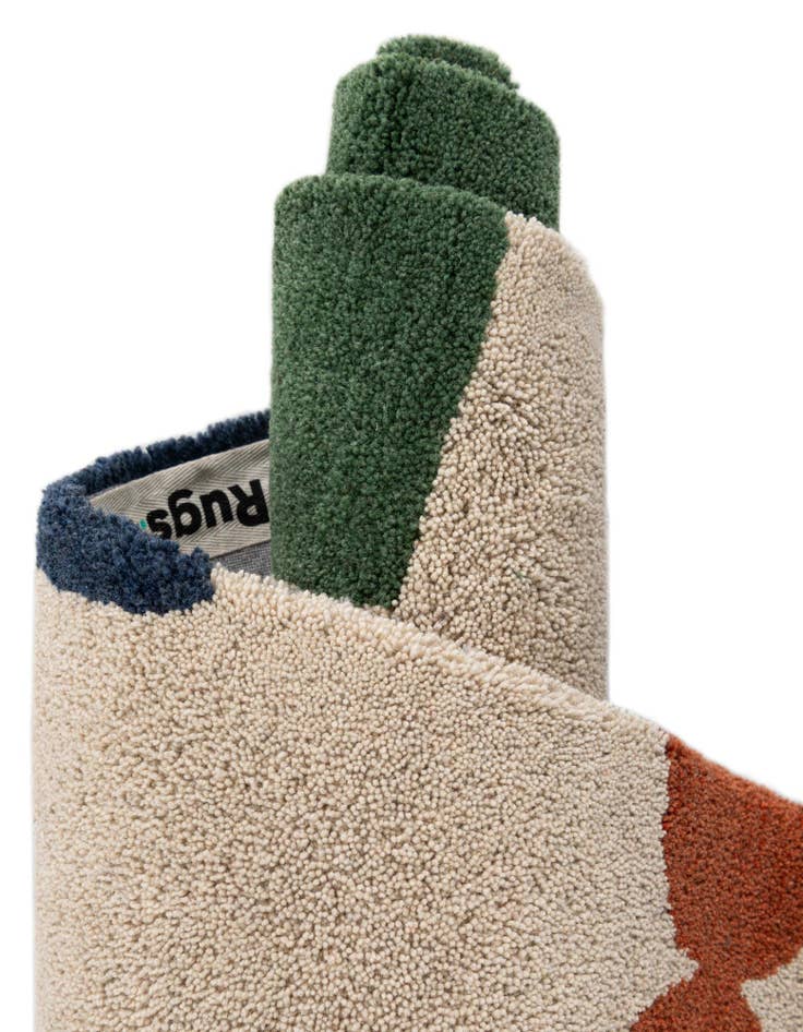 Detail image of  4' 1 x 6' 1 Handtufted Wool Rug