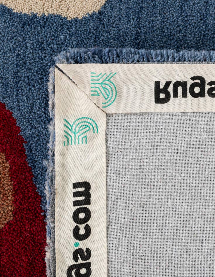 Detail image of  6' 1 x 9' Handtufted Wool Rug