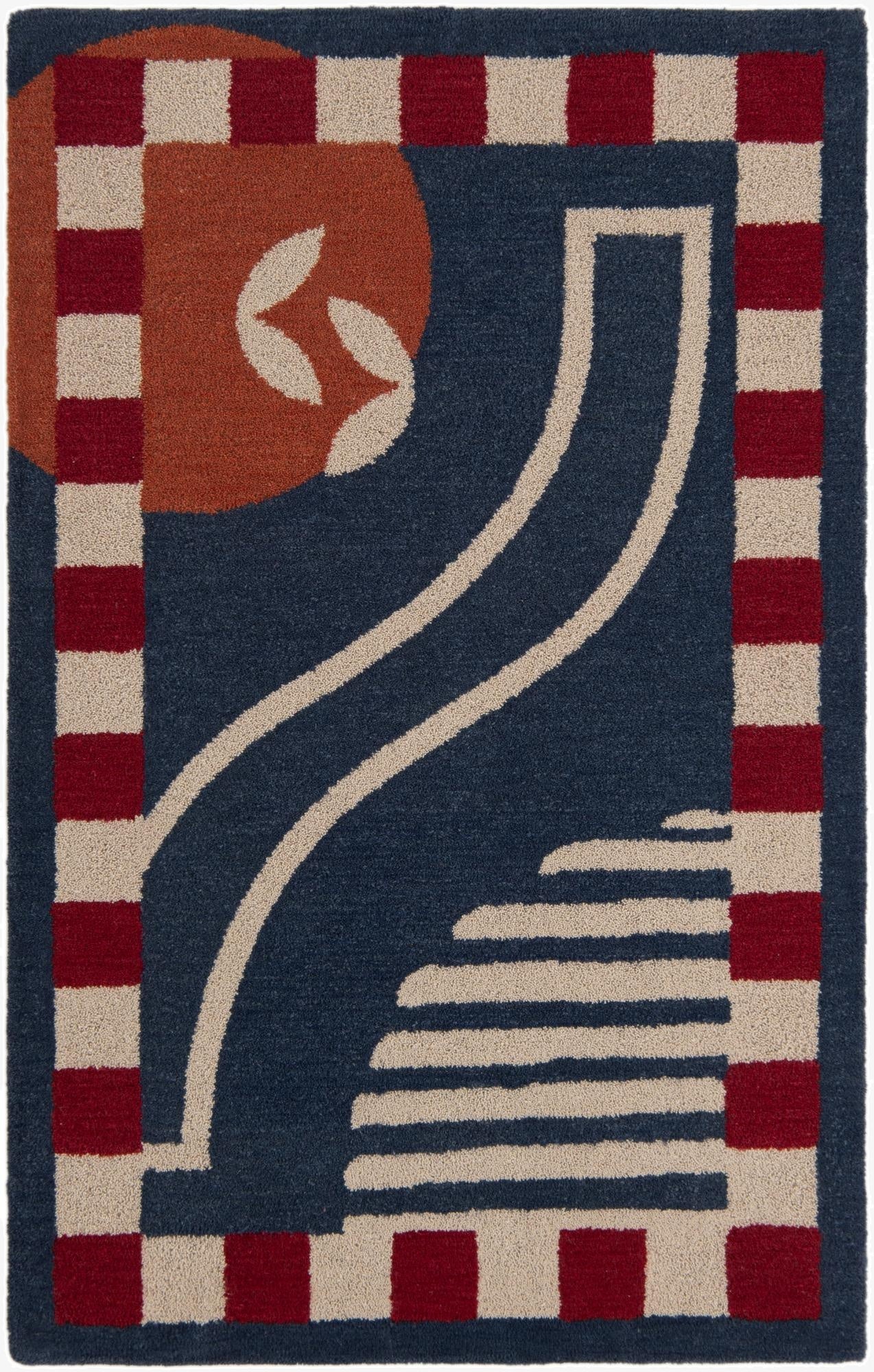  9' x 12' Handtufted Wool Rug