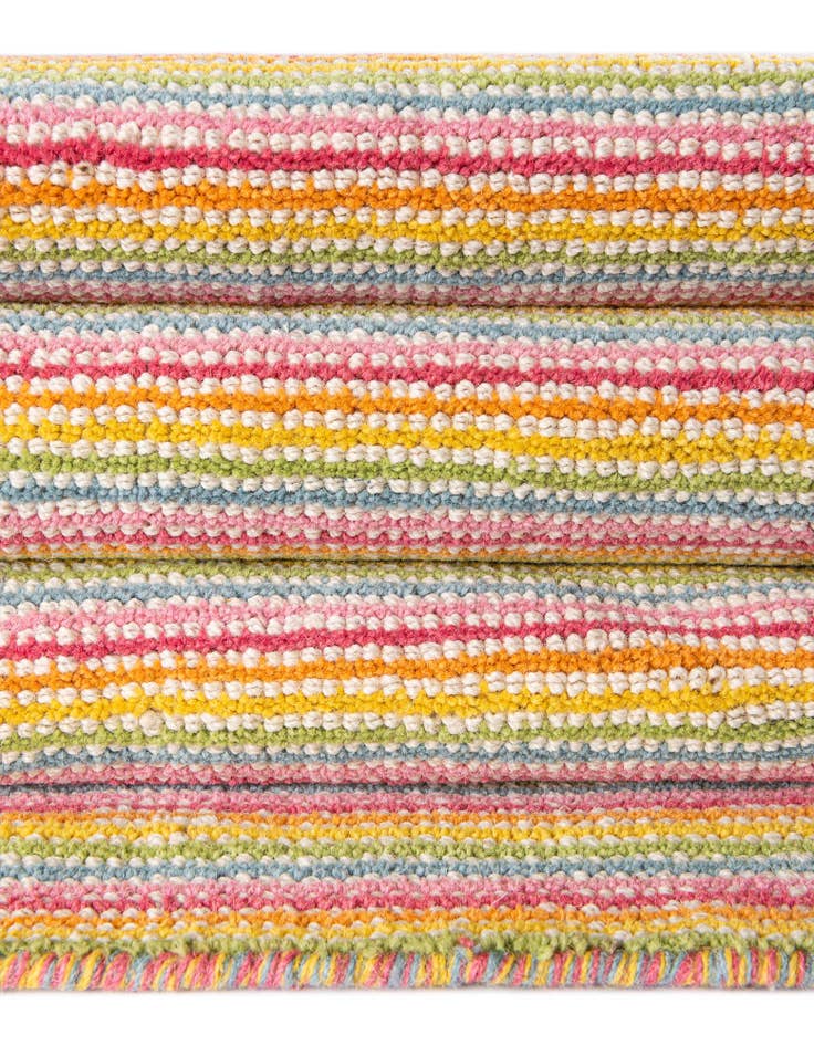 Detail image of  2' x 3' 1  Hand Woven Happy Rugs Happy Home Wool