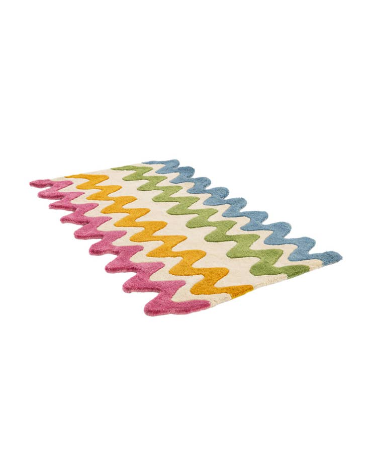 Detail image of  2' x 3' 1 Happy Rugs Wavy Wool