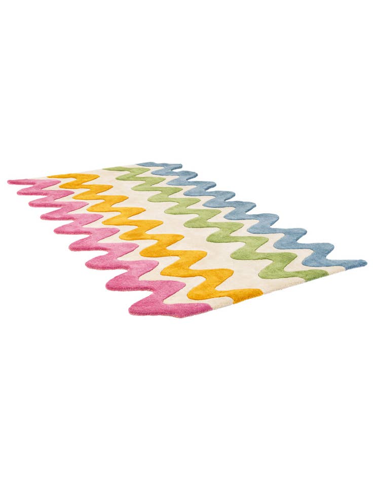 Detail image of  4' 1 x 6' 1 Happy Rugs Wavy Wool