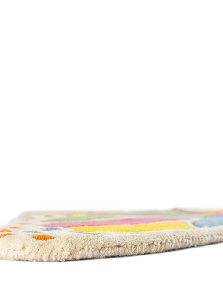 Detail image of  4' 1 x 6' 1 Happy Rugs Butterfly Wool