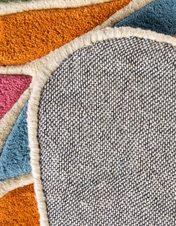 Detail image of  4' 1 x 6' 1 Happy Rugs Butterfly Wool