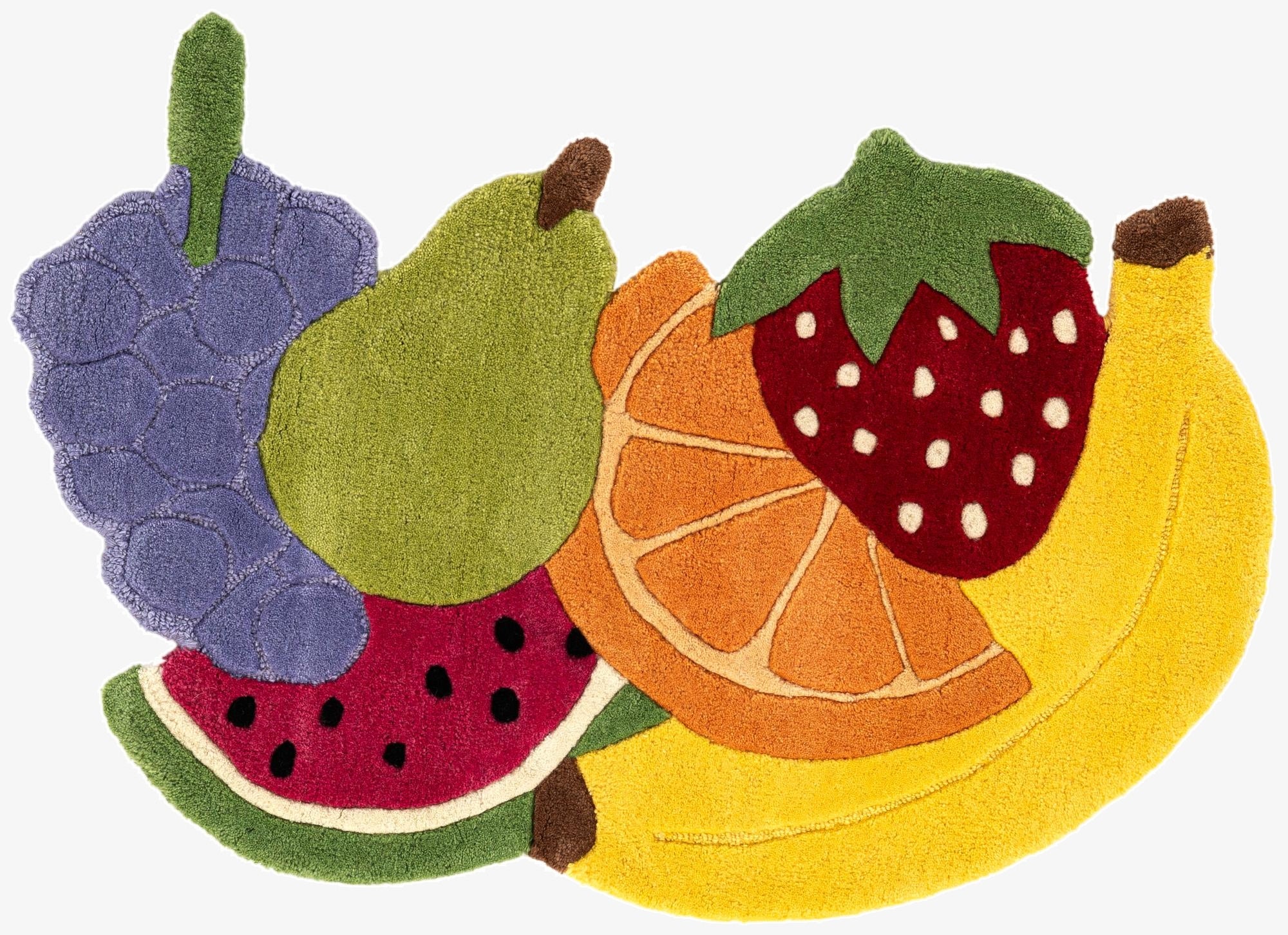  2' 1 x 3' 1 Happy Rugs Fruit Salad Wool