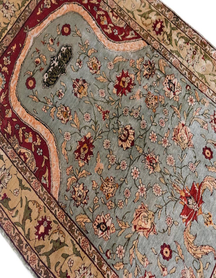 Detail image of  2' x 3' 2 Hereke Silk Rug