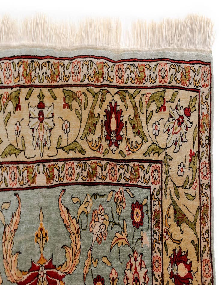 Detail image of  2' x 3' 2 Hereke Silk Rug