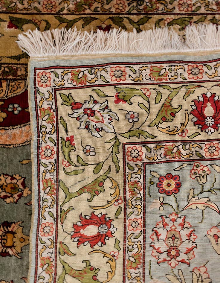 Detail image of  2' x 3' 2 Hereke Silk Rug