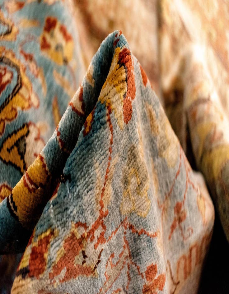 Detail image of  4' x 5' 8 Hereke Silk Rug