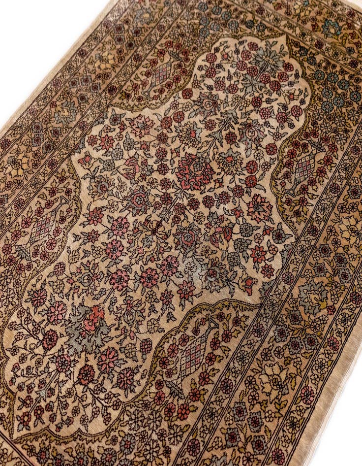 Detail image of  2' 5 x 3' 8 Hereke Silk Rug