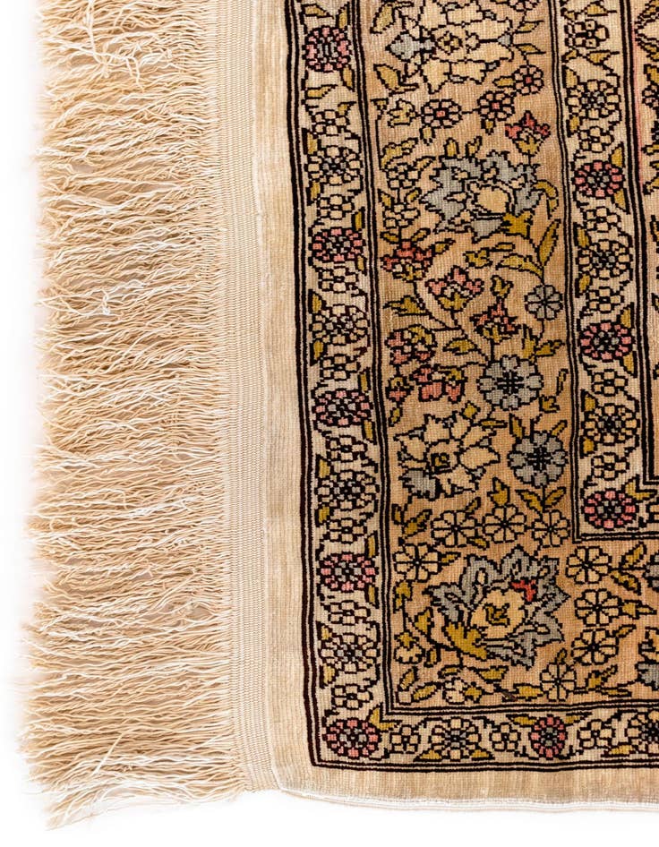Detail image of  2' 5 x 3' 8 Hereke Silk Rug