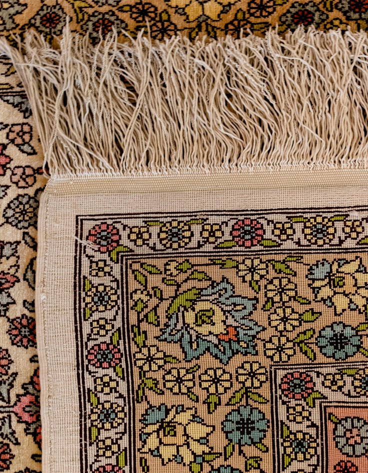 Detail image of  2' 5 x 3' 8 Hereke Silk Rug