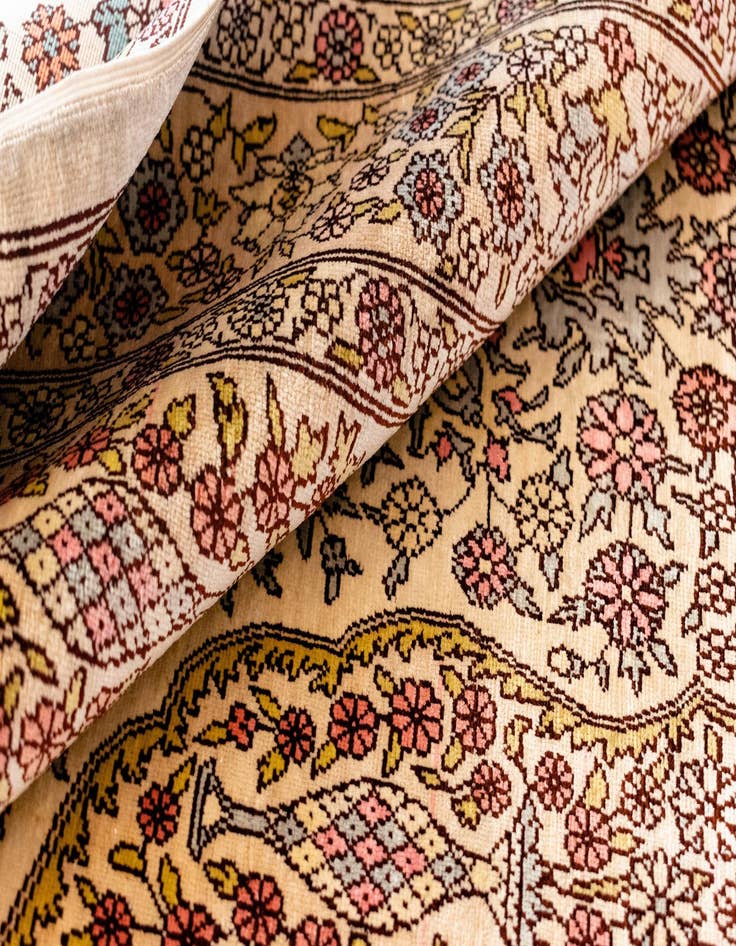 Detail image of  2' 5 x 3' 8 Hereke Silk Rug